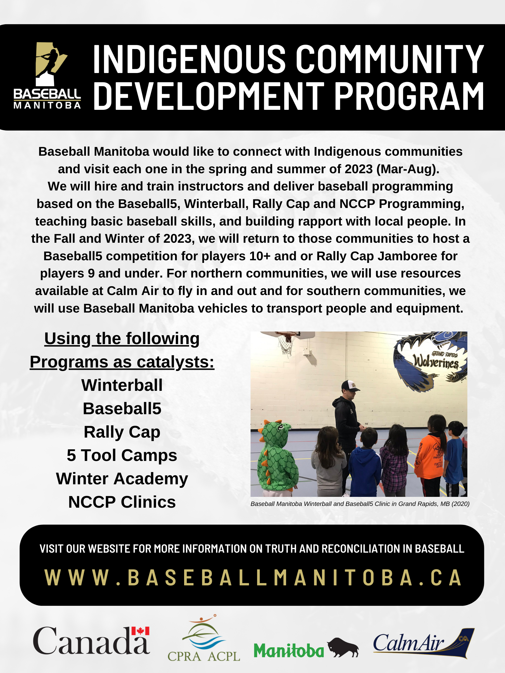 Baseball Manitoba site by RAMP InterActive